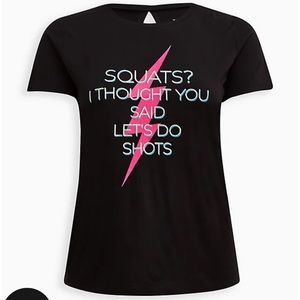 NWT Torrid PERFORMANCE COTTON OPEN BACK SHORT SLEEVE ACTIVE TEE Size 2